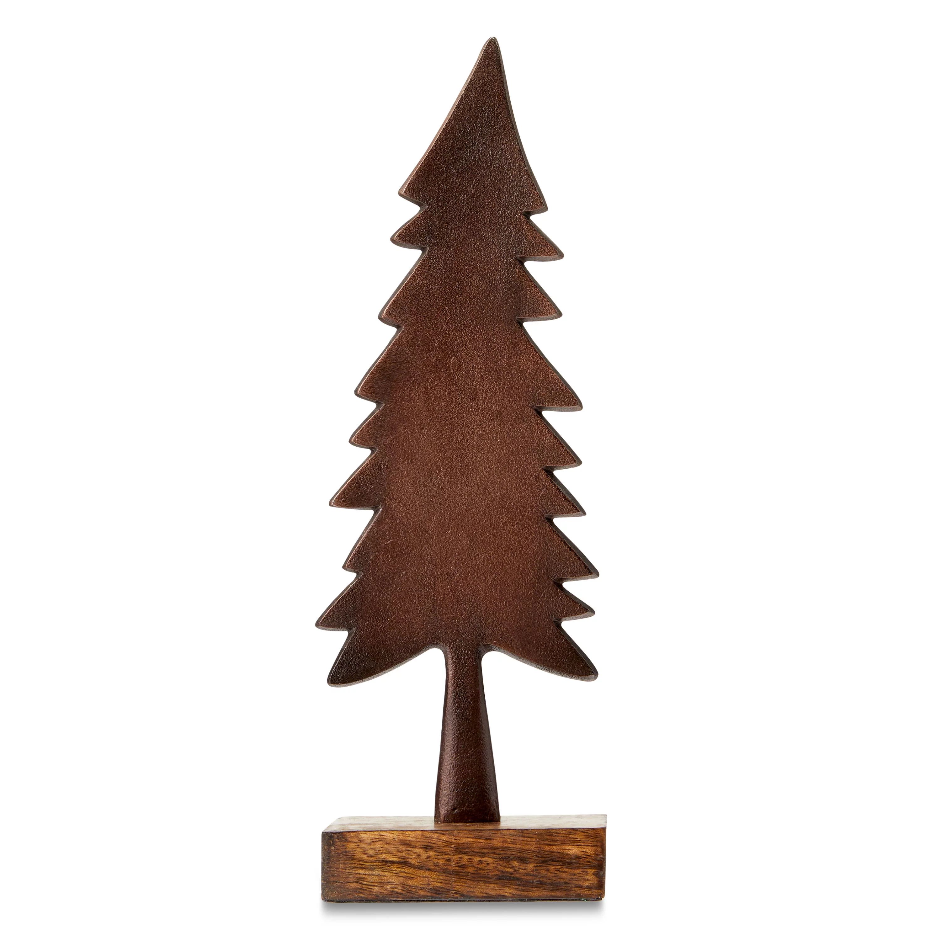 Christmas Tree Tabletop Decor, 12.25 in, by Holiday Time - Walmart.com | Walmart (US)