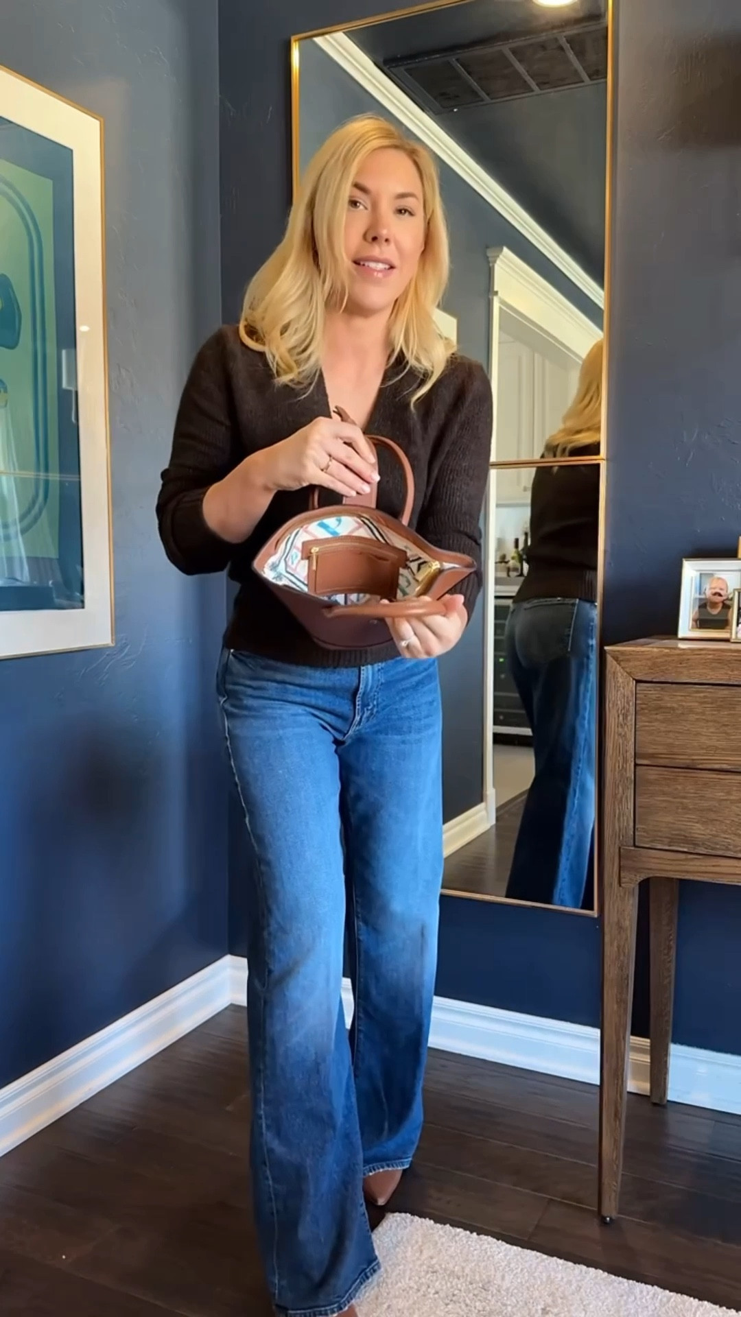 These are a cross between a barrel and wide leg jeans - as far as length I am 5’4 with long legs.

Mother jeans 
Wrap sweater 
Sweater
#ltkshoecrush
#ltkitbag

#LTKStyleTip 

#LTKFindsUnder100 #LTKSeasonal