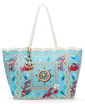 Betsey Johnson Nauti and Nice Medium Magnetic Snap Tote Handbag - Macy's | Macy's