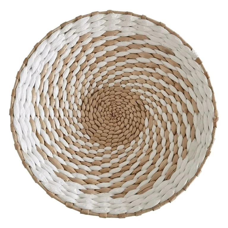 Wall Basket Decor - Seagrass Round Wall Decor - Wall Hanging Baskets Decor - Boho Wall Basket Dec... | Walmart (US)
