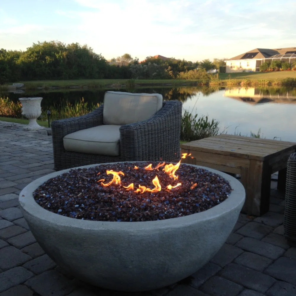 Easy Fire Pits EasyFirePits Deluxe Propane Fire Pit Connection Kit and 316 Stainless Double Ring ... | Wayfair North America