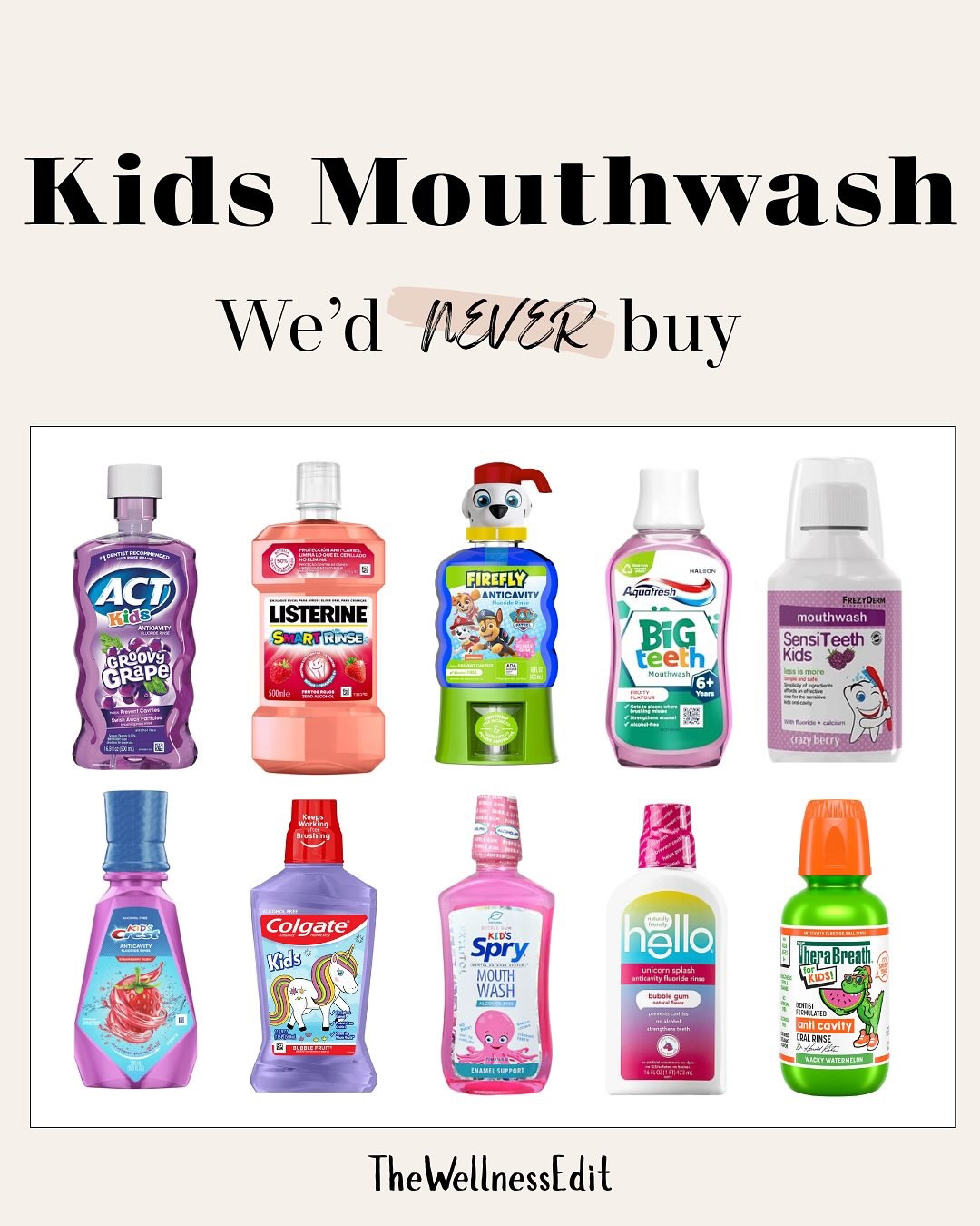 The truth about your kid’s mouthwash — it might not be as “safe” as it seems. Most conventional kids’ mouthwashes contain artificial dyes, alcohol, fluoride, and synthetic flavors that may taste fun but aren’t healthy for growing kids. Their mouths absorb more than you think, meaning those ingredients don’t just rinse away.

Over time, they can irritate gums, disrupt the oral microbiome, and impact overall wellness. That’s why choosing a non-toxic mouthwash is so important. Look for ones with clean ingredients like aloe vera, xylitol, or coconut oil — safe, gentle, and effective for daily use.

✨ Non-toxic swaps like this can make a big difference for your little ones’ health and habits!
 
Brands I mentioned:
-  @miabotanica 
-  @poofyorganics