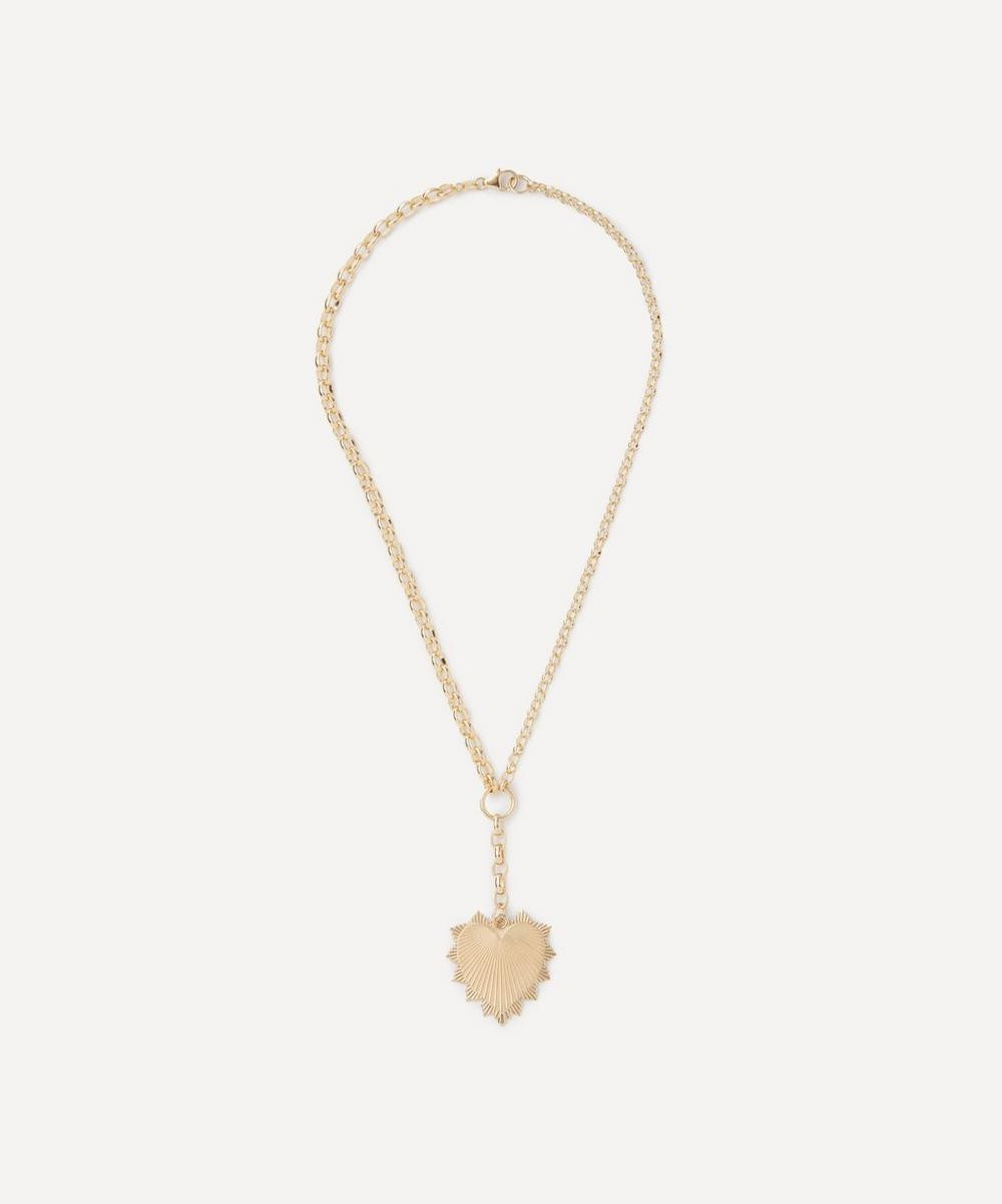 FoundRae 18ct Gold Personalised Oversized Love Token Pendant Necklace Luxury | Liberty London (US)