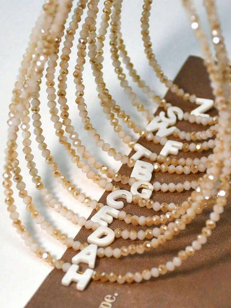 Initial beaded necklace | SHEIN