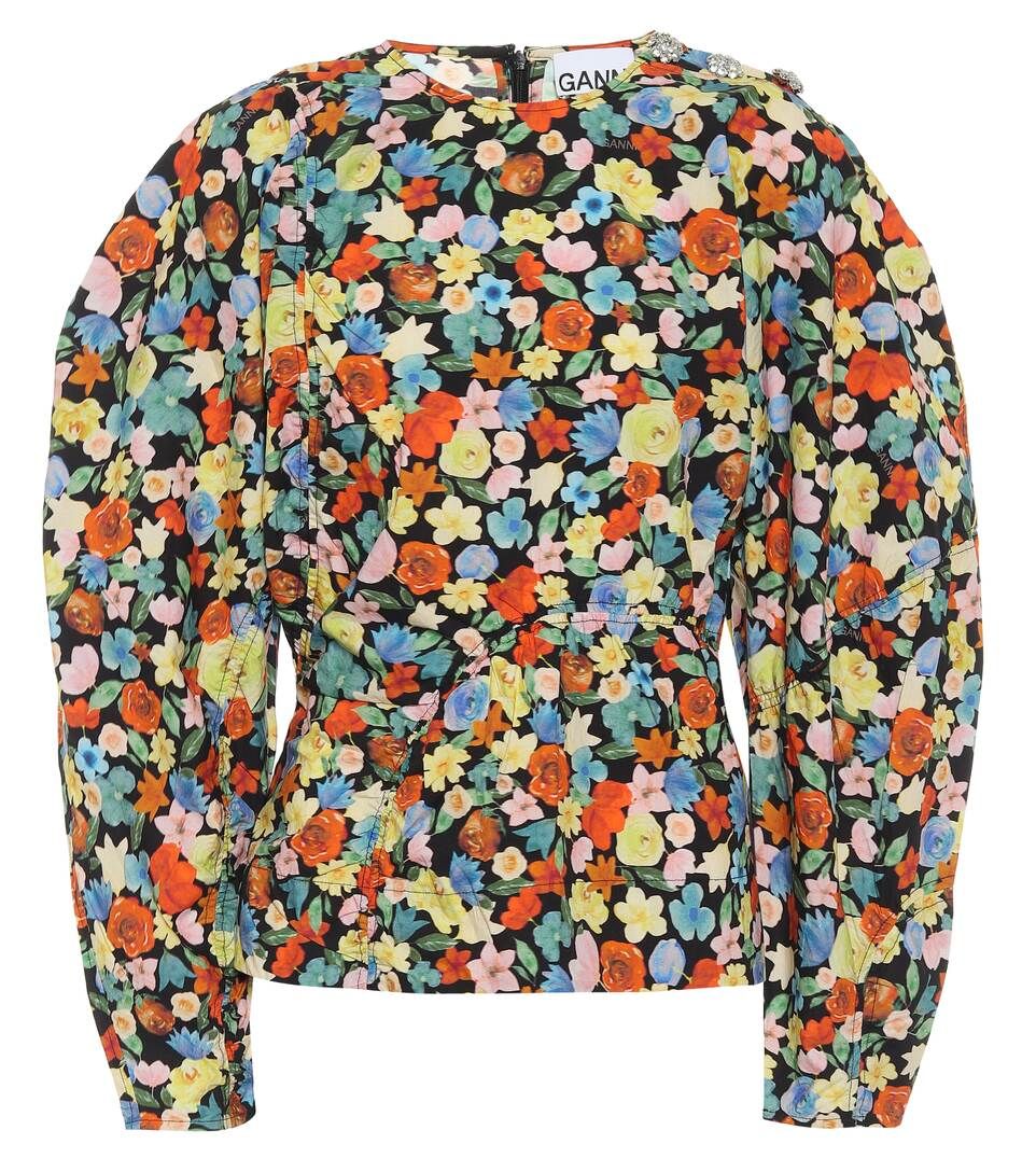 Floral cotton poplin blouse | Mytheresa (US/CA)