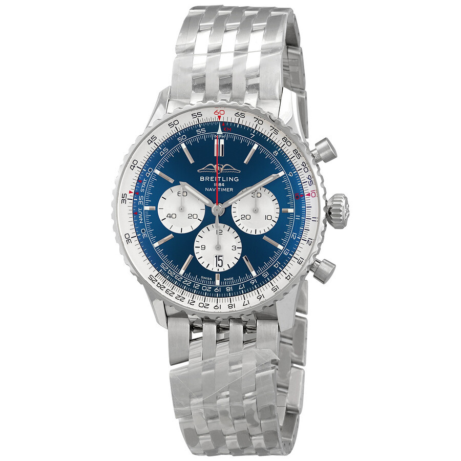 Breitling Navitimer B01 Chronograph Automatic Blue Dial Men's Watch AB0137211C1A1 | Jomashop.com & JomaDeals.com