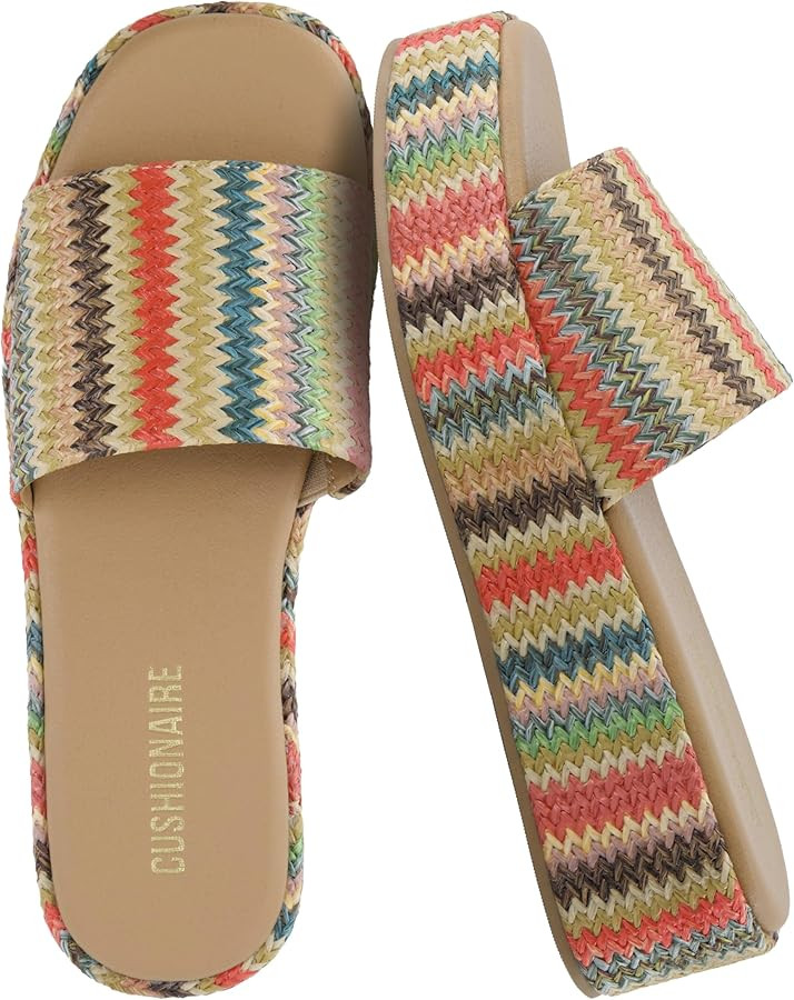 CUSHIONAIRE Women's Kudos Platform Slide Sandals | Amazon (US)
