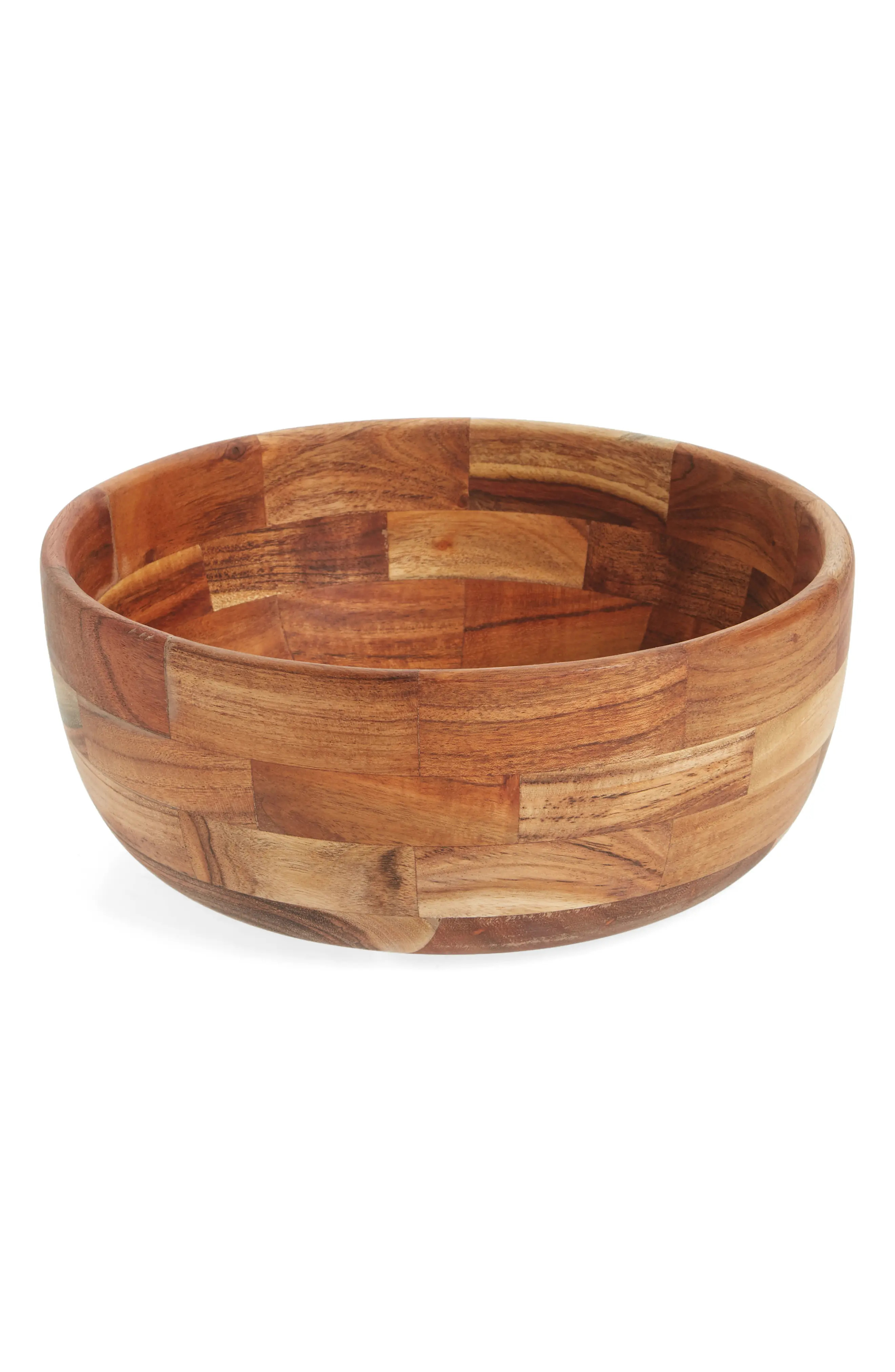 Nordstrom at Home Medium Wood Serving Bowl in Warm Brown at Nordstrom | Nordstrom