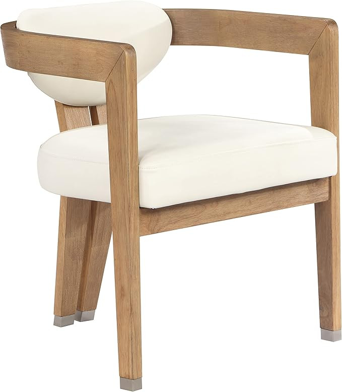 Meridian Furniture 564Cream-C Carlyle Collection Modern | Contemporary Dining Chair, Solid Wood B... | Amazon (US)