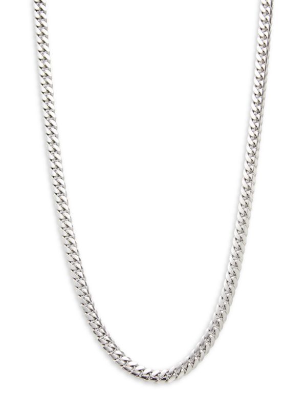 Sterling Silver Miami Cuban Link Chain Necklace | Saks Fifth Avenue OFF 5TH