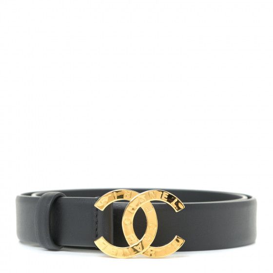 CHANEL

Calfskin Paris Button CC Belt 80 32 Black | Fashionphile