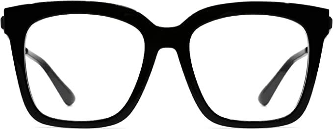 DIFF Eyewear - Bella - Designer Square Oversized UV400 Blue Light Blocking Glasses for Women | Amazon (US)