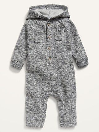 Unisex Hooded Button-Front One-Piece for Baby | Old Navy (US)