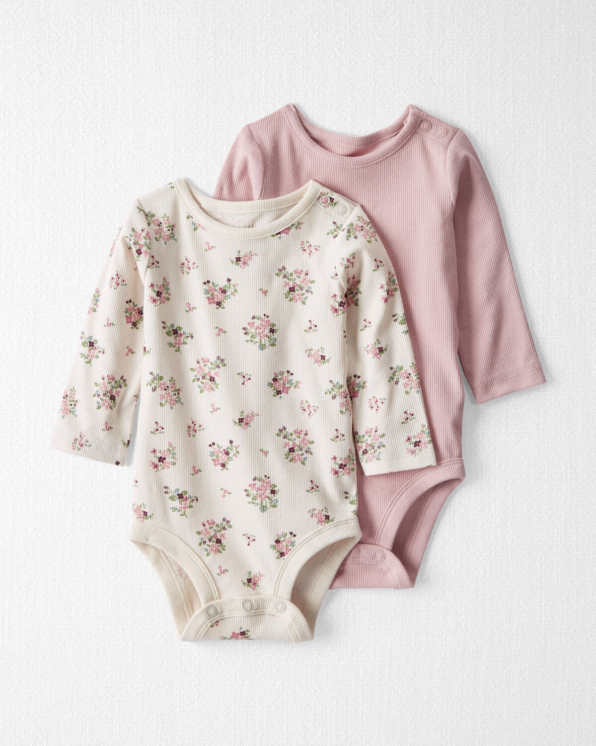 Baby 2-Pack Organic Cotton Rib Bodysuits - Little Planet | Carter's | Carter's Inc