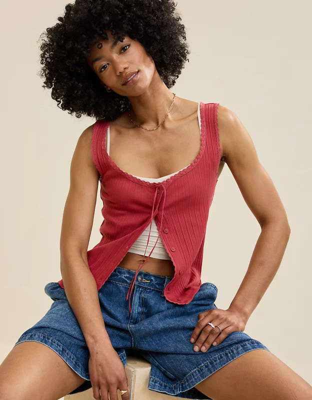 Aerie Sneak Peek Tank Top | Aerie