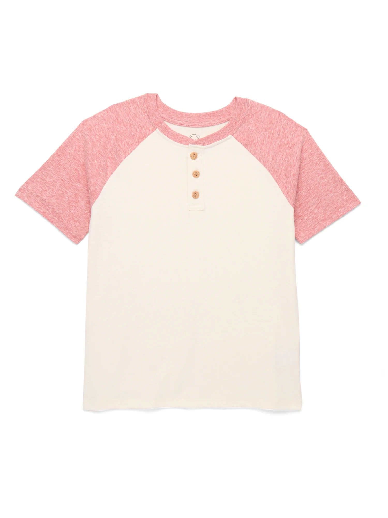 Wonder Nation Boys Henley Shirt with Short Sleeves, Sizes 4-18 & Husky | Walmart (US)