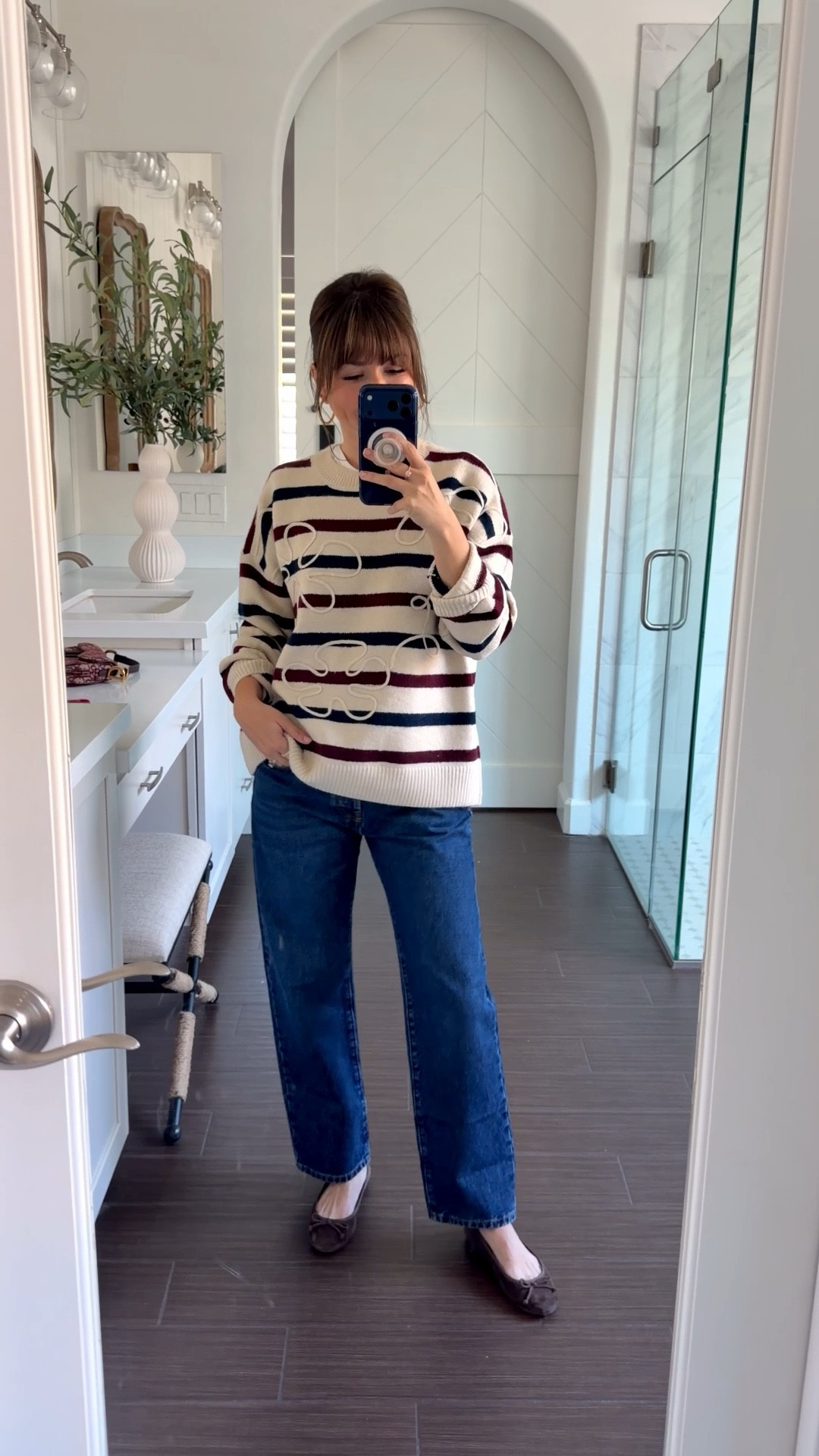 Casual fall outfit with a chunky striped sweater, cropped jeans and brown suede flats that I could live in. This casual petite friendly outfit is great for everyday or even to dinner. 



#LTKPetite #LTKSeasonal