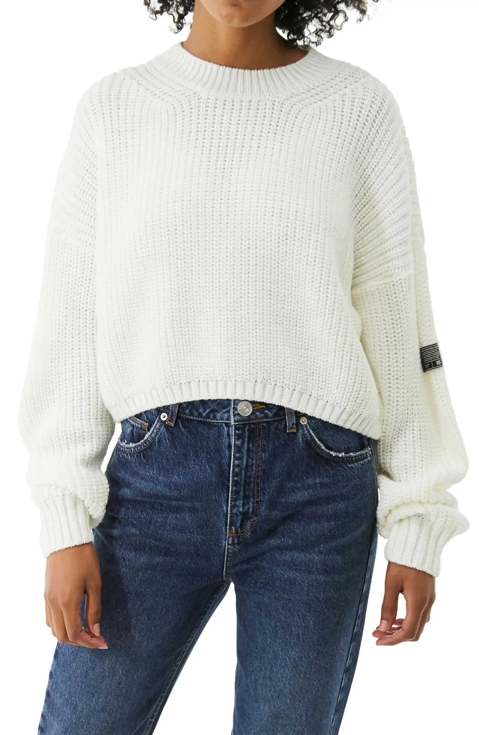 BDG Urban Outfitters Shaker Stitch Crop Sweater | Nordstrom | Nordstrom