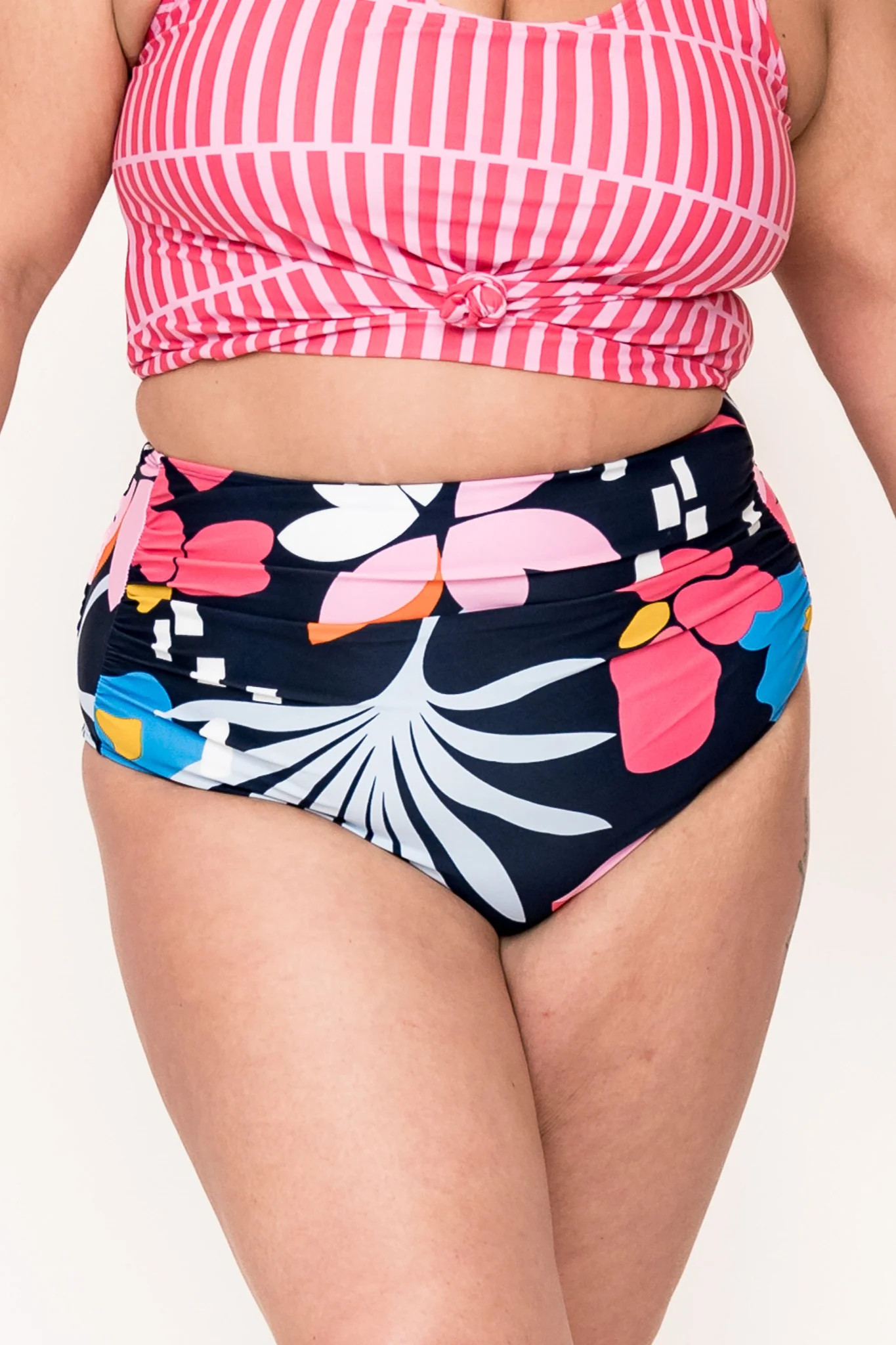 High Rise Barefoot Bottom | Blue Wave Floral | Coral Reef Swim