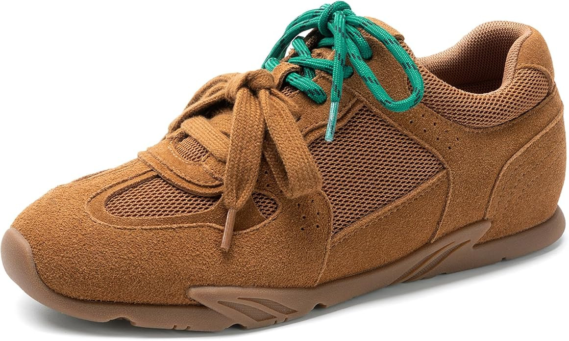 DREAM PAIRS Women's Retro Lace Up Sneakers Walking Shoes | Amazon (US)