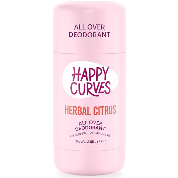 HAPPY CURVES Whole Body Deodorant for Women - Aluminum-Free - Sensitive Skin Invisibile All Day L... | Amazon (US)