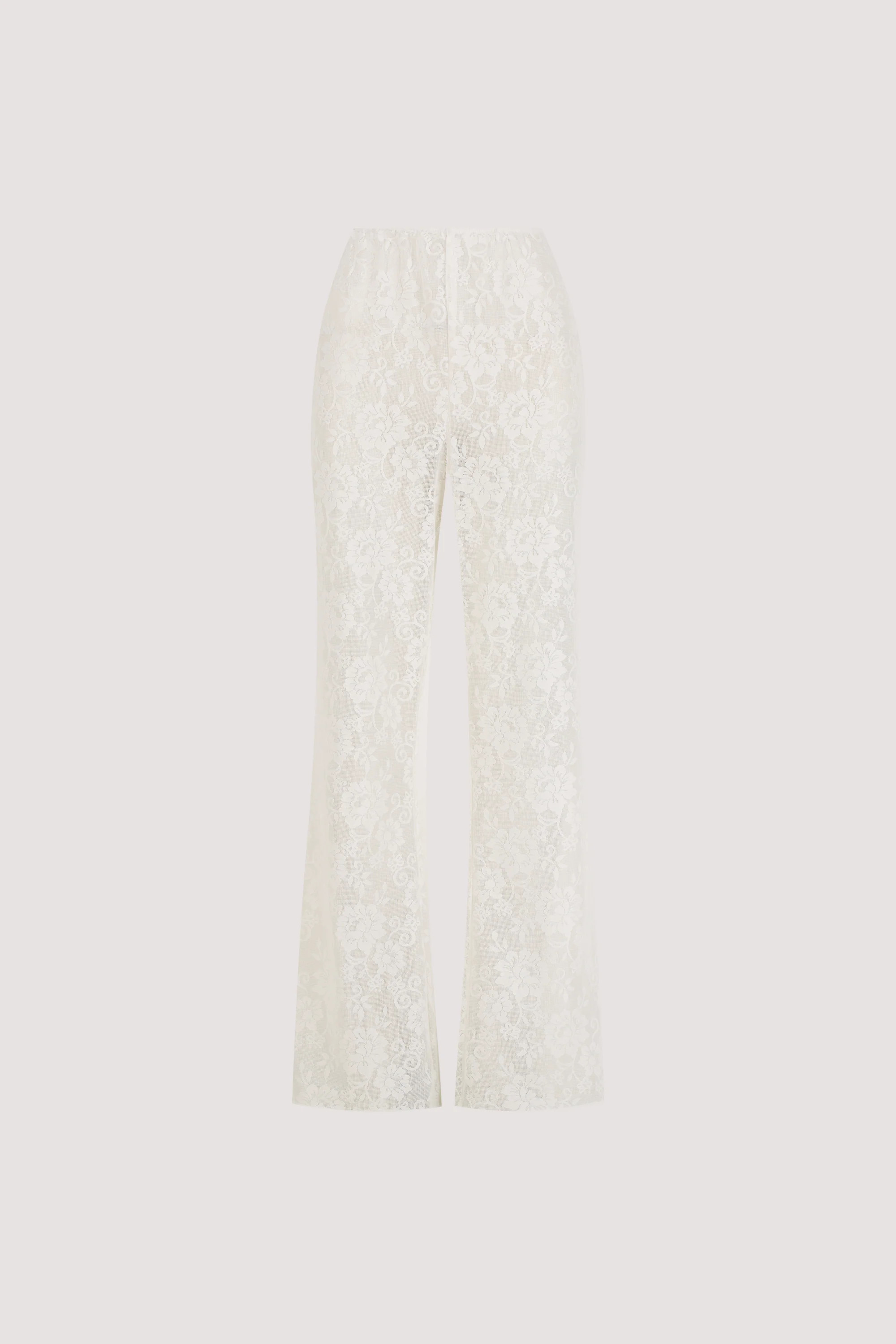 ANYA WHITE LACE PANT | DISSH