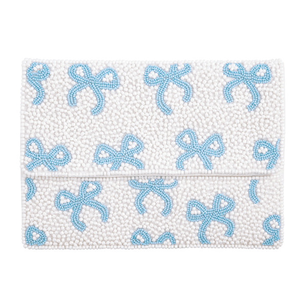 Bow Beaded Clutch | Mud Pie