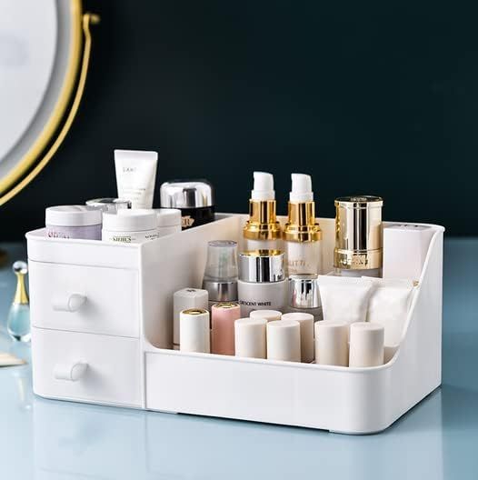Makeup Organizer for Vanity Table Bathroom Counter Dresser Cosmetic Display Cases Desk Storage Box w | Amazon (US)