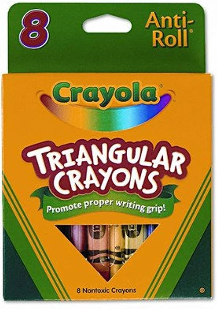 Triangular Crayons (8/Box) [Set of 3] | Amazon (US)