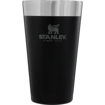 Stanley 16 oz Stay-Chill Stacking Pint Black: Stainless Steel Beer Glass, Dishwasher-Safe Drinkware for Hot & Cold Beverages | Target