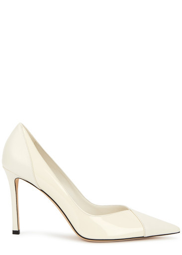 Cass 95 off-white leather pumps | Harvey Nichols (Global)