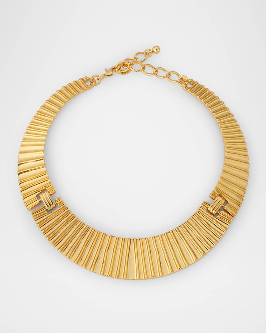 Three-Part Tapered Ribbed Choker Necklace | Neiman Marcus