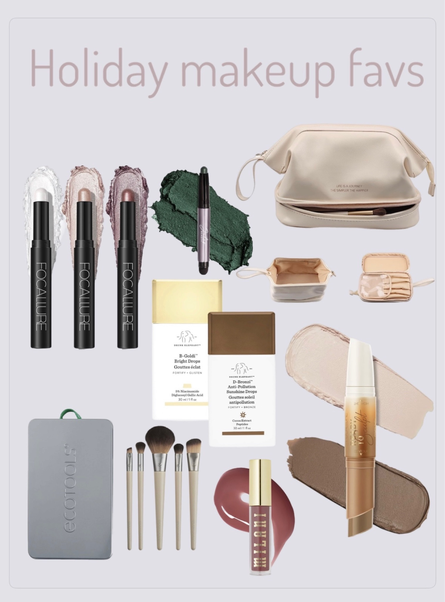 Favorite Amazon Holiday makeup looks  🤎💄🎁 tanning drops + eye shadow sticks + contour stick 

perfect for stocking stuffers + gifting to friends + sister + students. 

#LTKbeauty #LTKGiftGuide #LTKCyberWeek