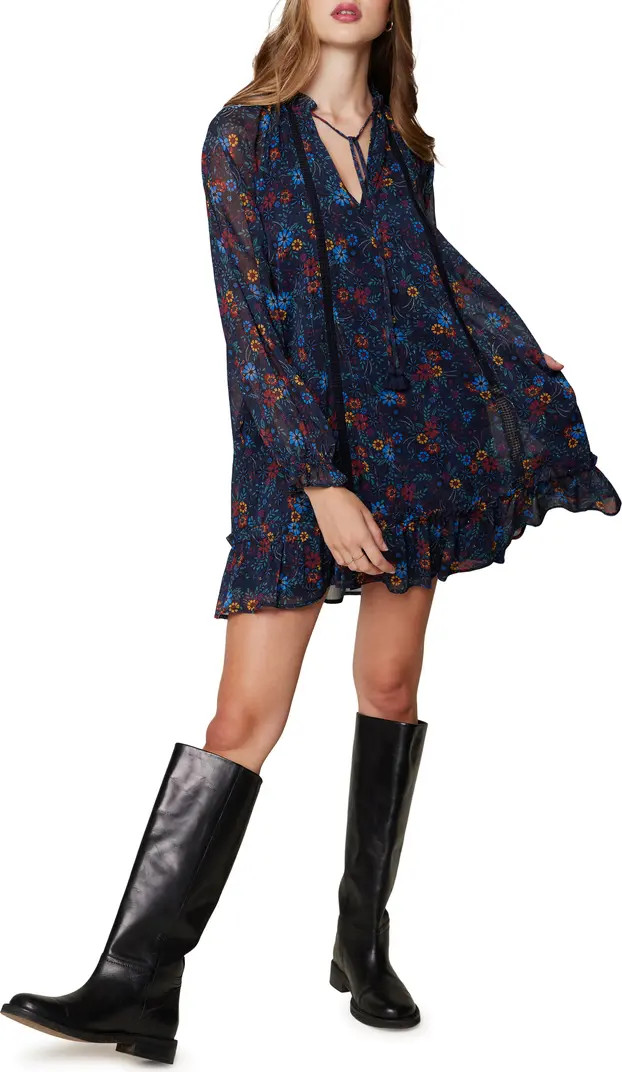 Lost + Wander Midnight Festival Floral Long Sleeve Minidress | Nordstrom | Nordstrom
