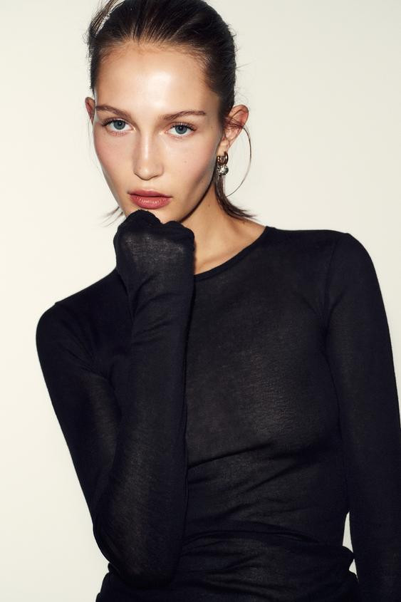 SPARKLY BALL HOOP EARRINGS | Zara US