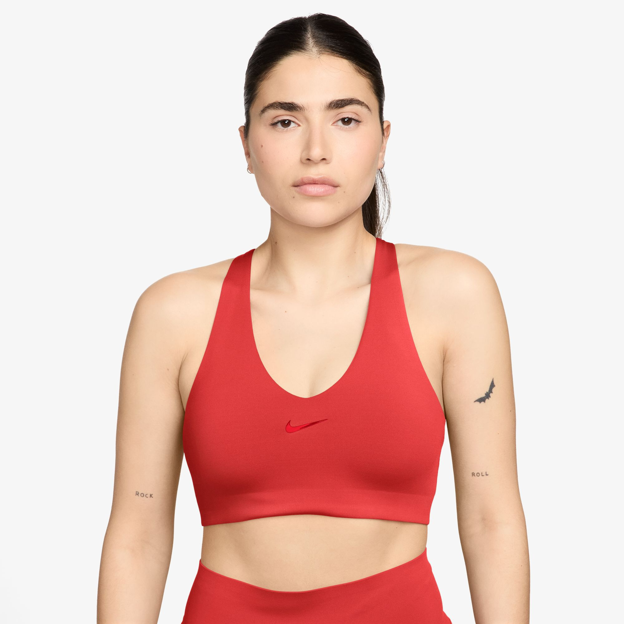 Nike Women's Universa Medium-Support Padded Sport Bra, Lt Crimson | DICK'S Sporting Goods