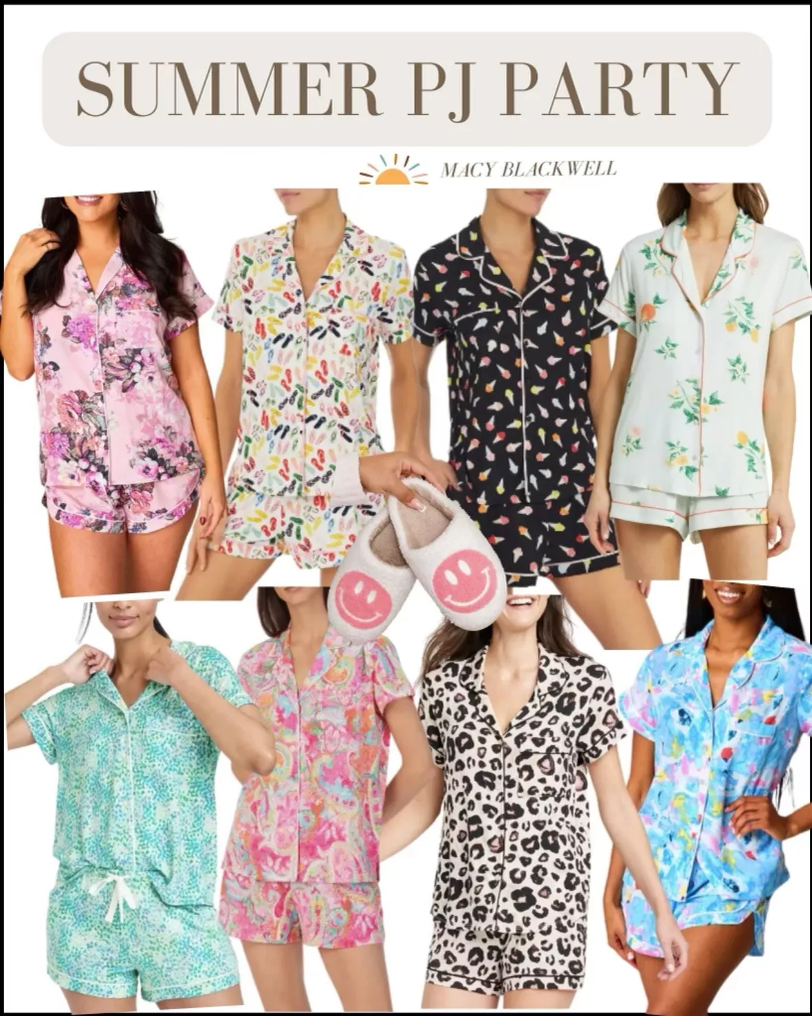 print short pajamas curated on LTK