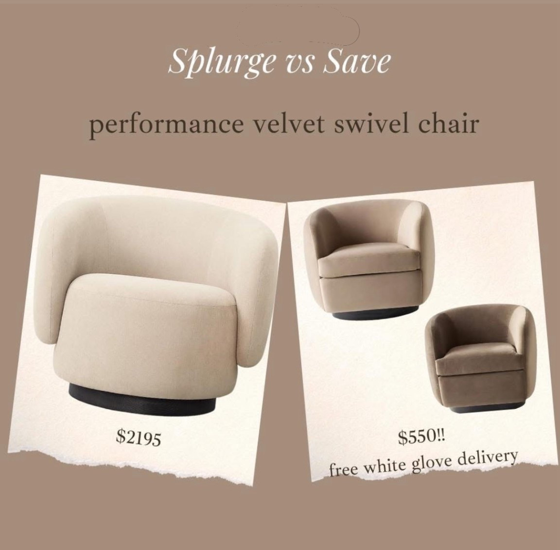 Best priced performance velvet swivel chair is back online 🚨🚨 this launched this awhile ago on @Quince and it sold out in less than 2 days! All colors back in stock #quincepartner

#LTKSaleAlert #LTKHome