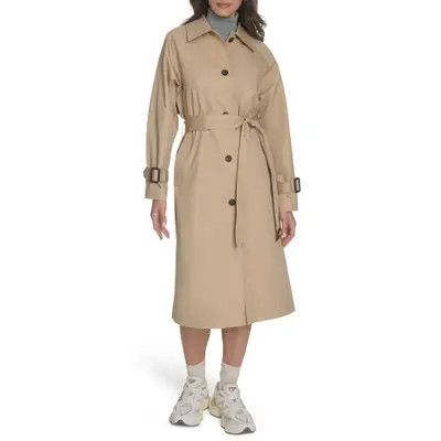 levi's Single Breasted Trench Coat in Khaki at Nordstrom, Size Medium | Nordstrom