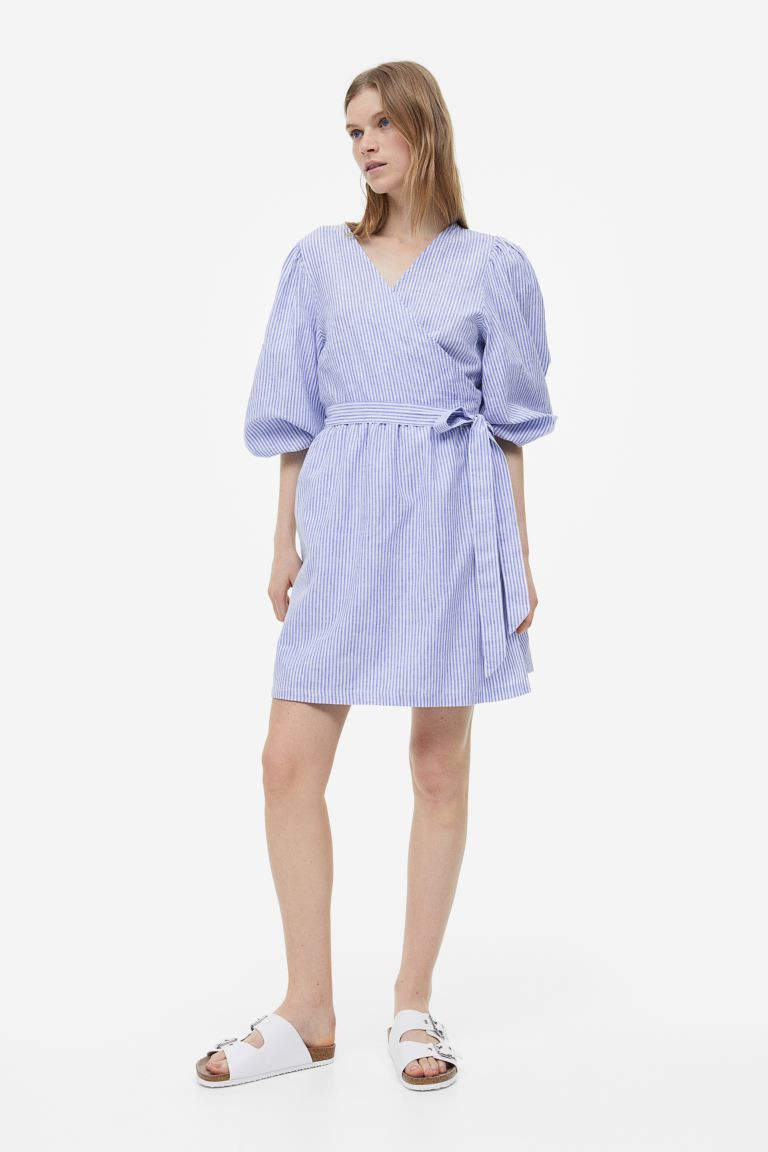 Linen-blend Wrap Dress | H&M (US + CA)