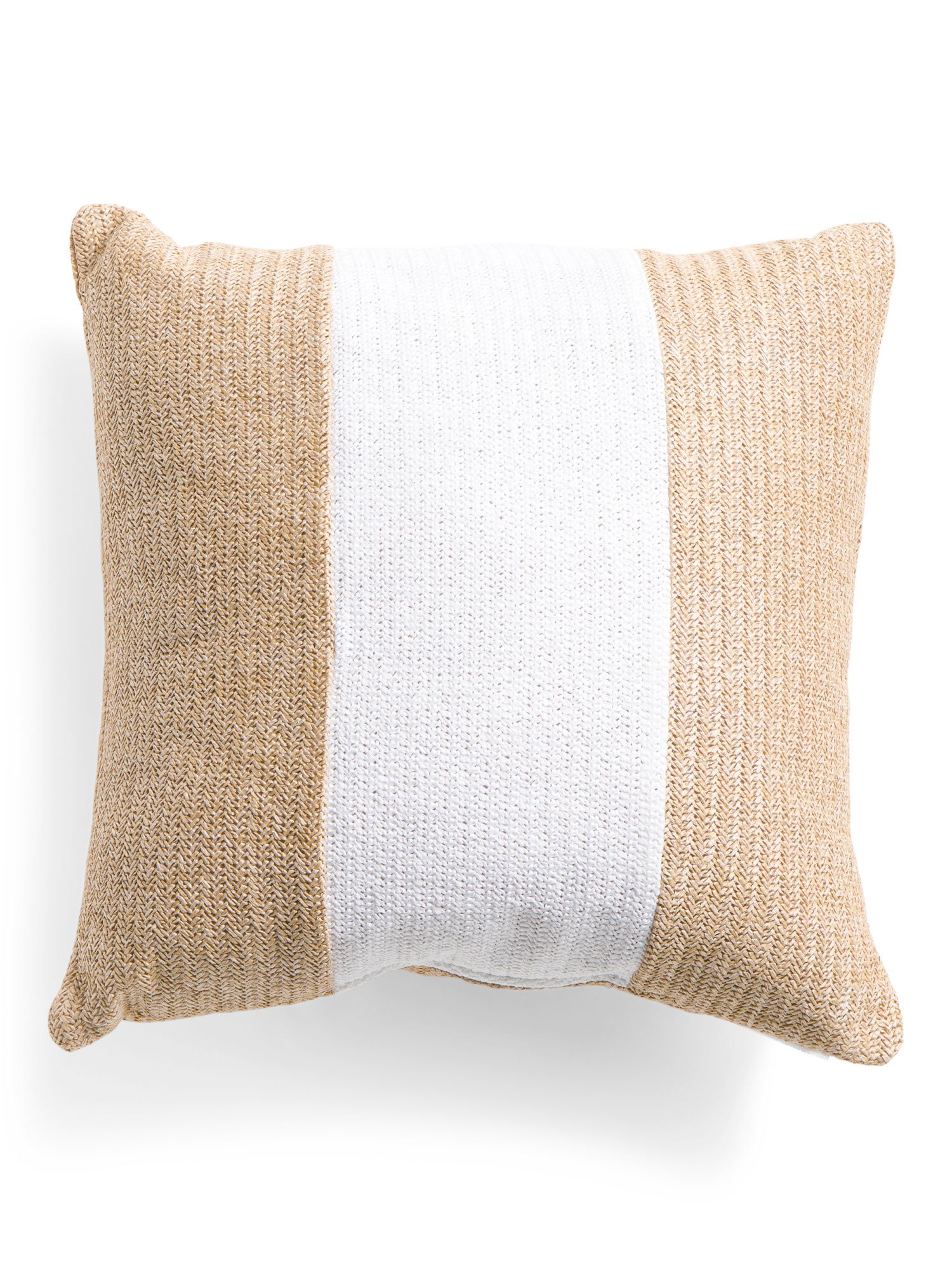 20x20 Indoor Outdoor Natural Fiber With Stripe Pillow | TJ Maxx