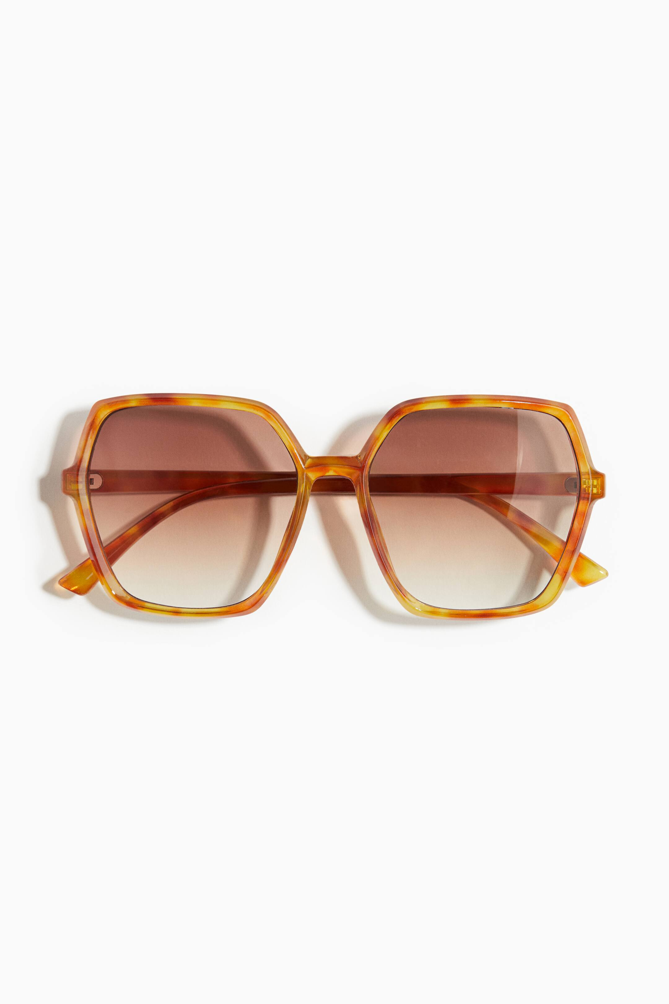 Square sunglasses - Brown/Tortoiseshell-patterned - Ladies | H&M GB | H&M (UK, MY, IN, SG, PH, TW, HK)