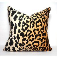 IN STOCK Braemore Jamil Velvet Cheetah Animal Print Pillow Cover Velvet Black  Tan Pillow Cover Leopard Print Choose Size | Etsy (US)