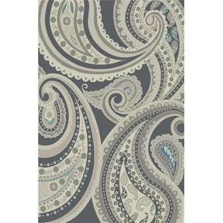 Mayberry Rug HT7296 8X10 HOMETOWN 7 ft. 10 in. x 9 ft. 10 in. Home Town Deco Paisley Area Rug, Gray | Walmart (US)