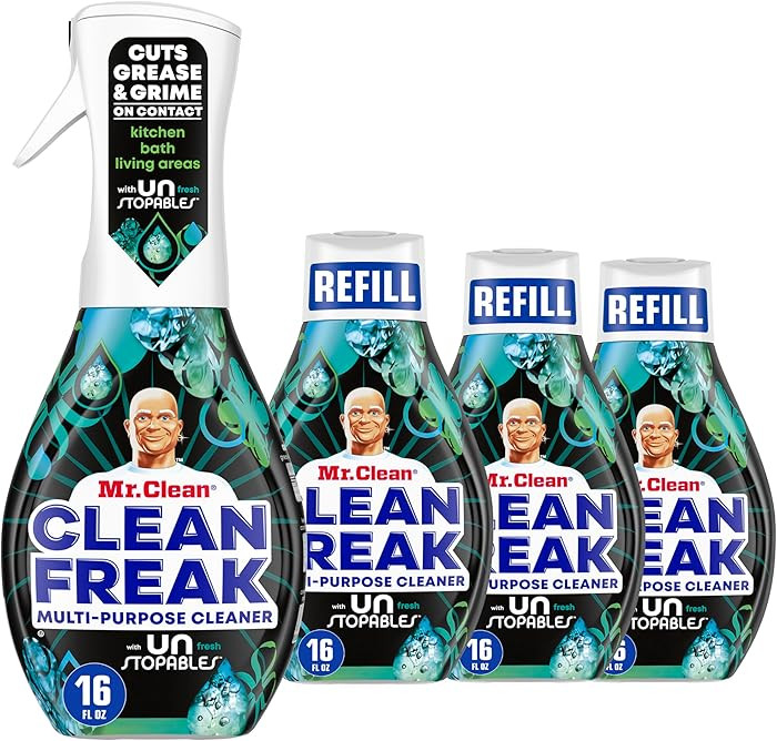 Mr. Clean Clean Freak Multi Surface Cleaning Spray, Deep Cleaning Mist Starter Kit and Refill Bun... | Amazon (US)