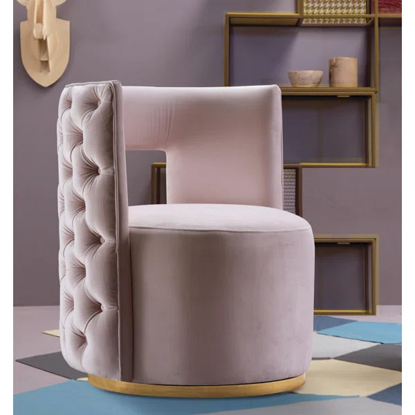 Demetric Velvet Swivel Accent Chair | Wayfair North America