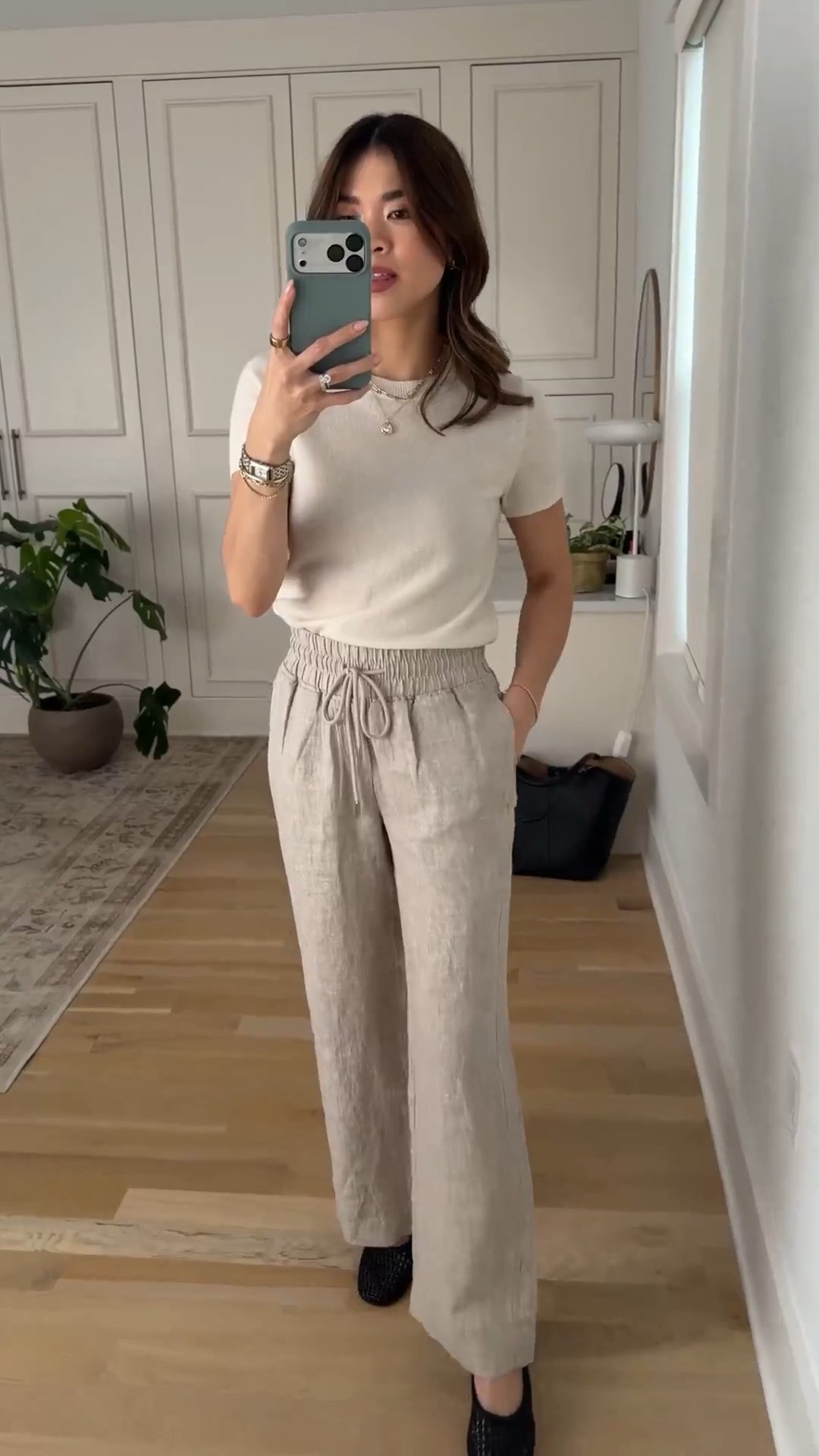 Sizing info: 
•pants size XS in 28in inseam in flax
•sweater size XS
@Quince 

petite fashion, get dressed with me, outfit inspiration, ootd, nashville outfit, Nashville influencer, petite style, vacation style, casual outfits, mom style, petite pants, spring outfits, spring outfit info, spring pants, spring outfit idea, spring top, spring sweater, spring shoes, linen pants, quince, quince sweater, cashmere top

 

#LTKmomlife #LTKPetite #LTKootd