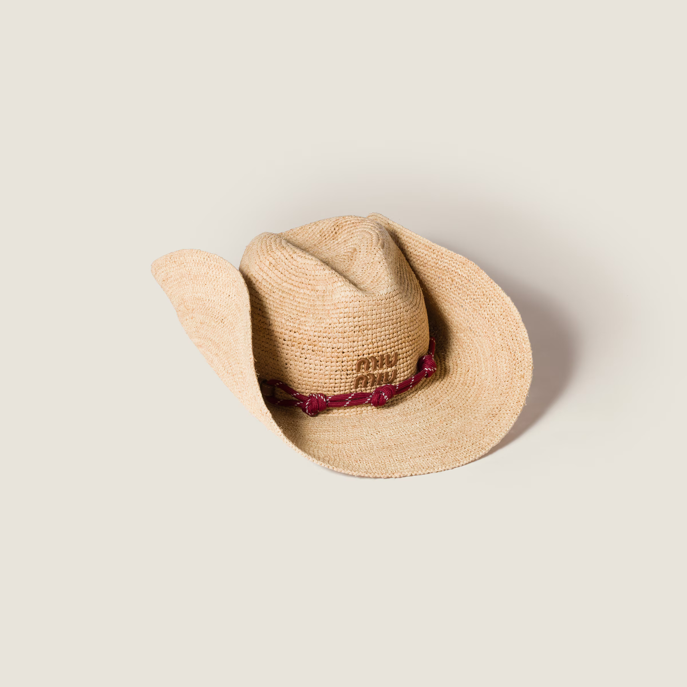 Raffia hat - Collection Collections | Miu Miu | Miu Miu INT