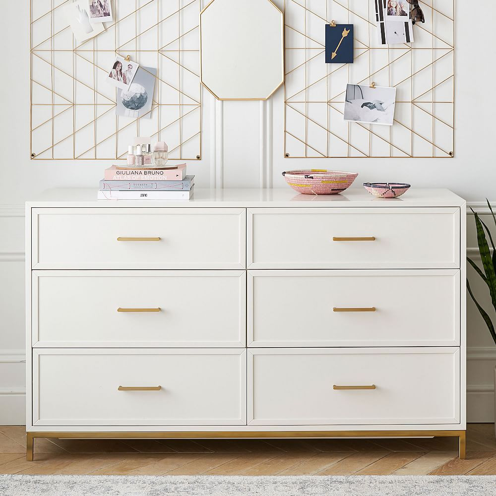 Blaire 6-Drawer Wide Dresser (56w x 19d") | Pottery Barn Teen