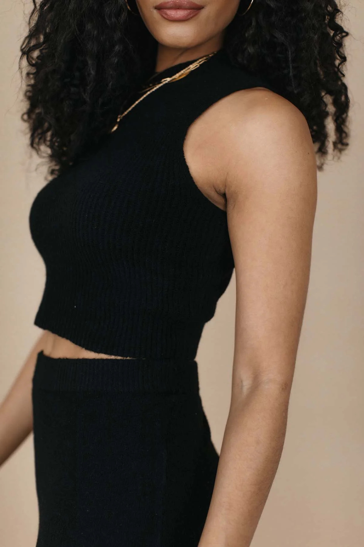 Priscilla Mock Neck Knit Top | The Post